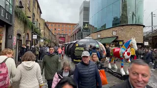 (4K HDR) Walking London's Camden Town and Market - London Walking Tour