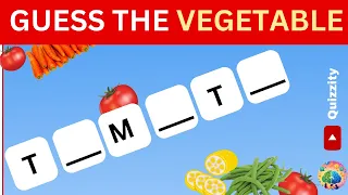 Can You Guess the Vegetable| Guess the vegetable |Vegetable quiz | Easy, medium, hard | Quizzity