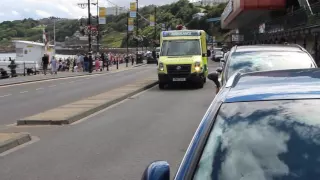 'Yas' responding, VW crafter, British ambulance lights & siren