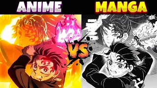 Demon Slayer Manga vs Anime Comparison (Big Changes!) [Hindi]
