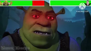 Shrek vs Dracula full fight with healthbars (ft.Gru) credit:@ShrekReacts