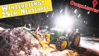 Schneeräumung in Oberkärnten | Winterdienst bei 25cm Neuschnee | Jan. 2023 Teil 2