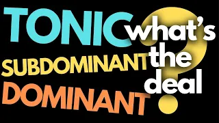 Tonic Subdominant and Dominant: What do these terms mean?