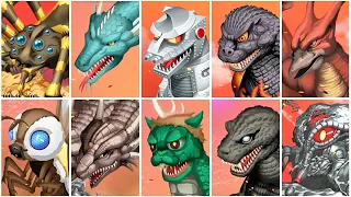 5# Kaiju Comparison - Godzilla Defense Force | DG5l1lgaine