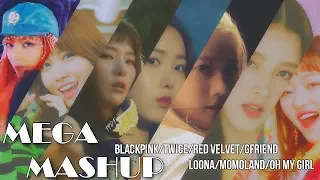 [MEGA MASHUP] BLACKPINK/TWICE/RED VELVET/GFRIEND/LOONA/MOMOLAND/OH MY GIRL - BBOOM BBOOM