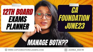 Is it possible to pass CA Foundation June 23 exams if we start preparations after class 12th boards?