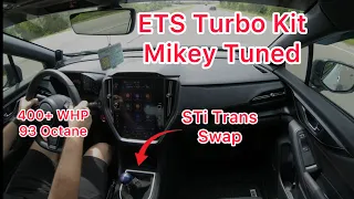 22 WRX ETS Turbo Kit G30-900 (No Commentary) 4k Cruise/Turbo Sounds/Pulls