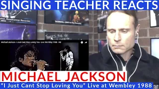 Singing Coach Reacts🎤Michael Jackson “I Just Cant Stop Loving You” Live at Wembley 1988