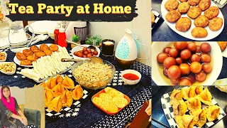 Tea Party Preparation at Home | Russian Kabab | Chhole Chaat | Sandwich | Gulaab Jamun #viral