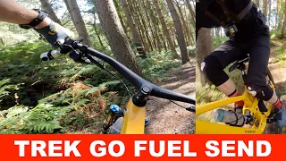 TREK FUEL EX MTB LIVE RIDE REVIEW: TREK GO FUEL SEND!