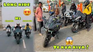 NINJA H2 ki Pehli Long Ride 🔥 or raste mai tagda Scene ho gaya 😰 sab Hairaan reh gaye