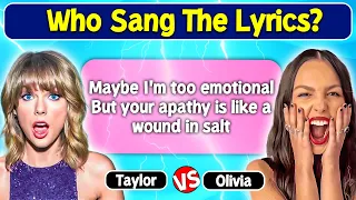 Who Sang The Lyrics? | Taylor Swift VS Olivia Rodrigo | Swifties vs Livies Battle 2024