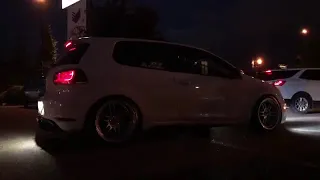 MK6 GTI BIG TURBO LAUNCH CONTROL *FLAME*