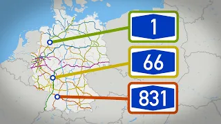 Wie werden deutsche Autobahnen nummeriert?