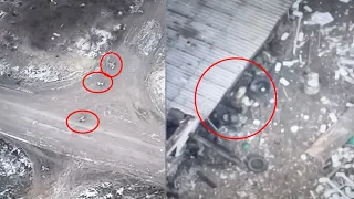 Drone detection Russian military, and then the artillery hits them. Ukraine Russian war