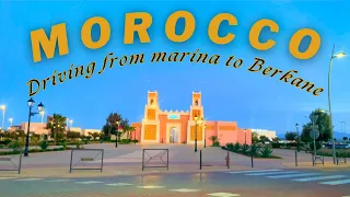 Driving from the city of marina to the city of Berkane | Morocco 2024 | music video person walking