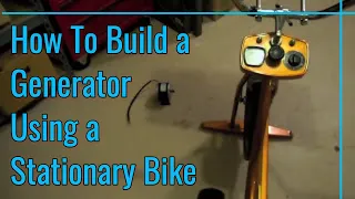 How to Build a Generator Using a Stationary Bike | DIY Bike Generator | Burn Fat Not Gas!