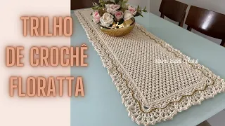 FLORATTA crochet track - crochet table runner    #crochet #crochet #feitoamao