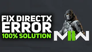 How To Fix MW2 DirectX ERROR Encountered An Unrecoverable | 2023 Easy