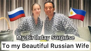 My BIRTHDAY SURPRISE to my Beautiful RUSSIAN Wife