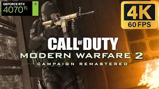 Call of Duty: Modern Warfare 2 Campaign Remastered : Part 3-No Commentary [4K 60FPS PC RTX4070Ti]