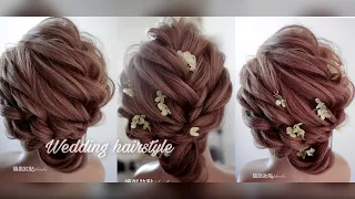 ［婚禮髮型教學wedding hairstyle ］春天感的優雅盤髮#綁頭髮教學#編頭髮教學