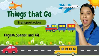 THINGS THAT GO! Come and learn about transportation with Ms. Alejandra! English and Spanish!