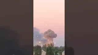 Warehouse explosion in Ukraine, Nova Kahovka