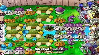 Plants vs Zombies | Survival Endless | 1-100 Flags FULL HD 1080 60hz