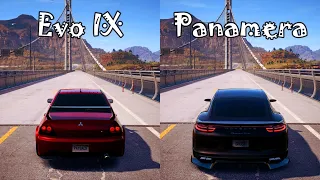 NFS Payback - Mitsubishi Lancer Evo IX vs Porsche Panamera Turbo - Drag Race