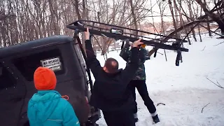 Покатушки по бездорожью СОРВАЛО КРЫШУ с УАЗА/Хантер на белках