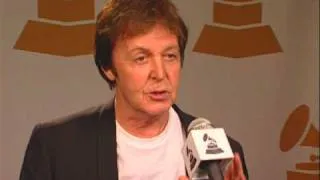 Paul McCartney on the red carpet at the 51st GRAMMYs