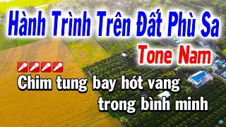 Karaoke Hành Trình Trên Đất Phù Sa Tone Nam - Cha Cha | Tuyết Nhi