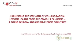 “The strength of collaboration: Lessons from COVID-19 – A focus on low- and middle-income countries”