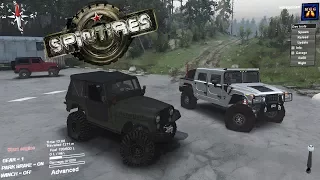 Jeep CJ7 and Hummer H1 - Spintires Episode 2