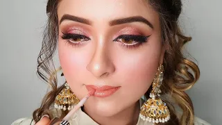 Wedding Guest Makeup Look with Pakistani brands, Miss Rose & Kashee's Makeup