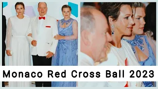 Prince Albert and Princess Charlene at the 74th Monaco Red Cross Gala at the Salle des Etoiles