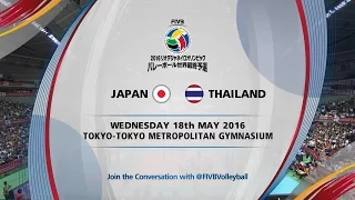 日本vsタイ　バレーボール 世界最終予選 20160518