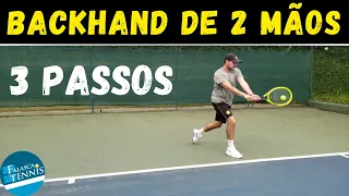 Como bater o BACKHAND de DUAS MÃOS em 3 PASSOS    |    Falasca Tennis