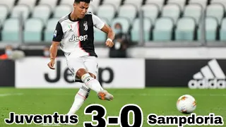 Juventus VS Sampdoria 3-0 - All goals and extended highlights - 2020