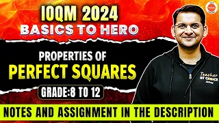 PROPERTIES OF PERFECT SQUARES | IOQM 2024 | Grade 8 - 12 | Maths Olympiad | Abhay Sir | VOS English