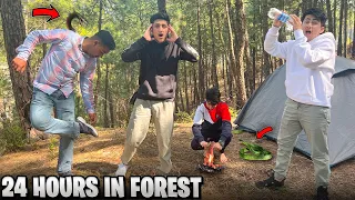 LIVING IN FOREST FOR 24 HOURS DAY 1 - A_S GAMING