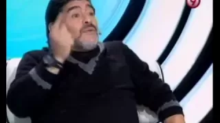 TVR - Diego Maradona sobre la comparación con Messi, Ronaldo y el gol a ingleses 21-07-12