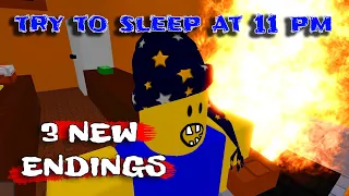 Try To Sleep At 11 PM - 3 NEW Endings [Roblox]