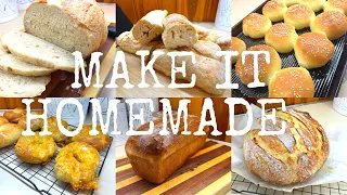 Easy and Delicious Homemade Breads || MAKING BREADS HOMEMADE || BAKING BREAD FOR BEGINNERS