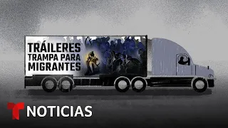 Cada vez más migrantes viajan encerrados en tráileres por México rumbo a EE.UU. | Noticias Telemundo