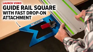 Upgraded GRS-16 PE v2 Guide Rail Square with Faster, Drop-on Attachment