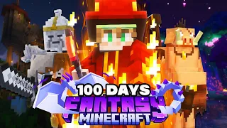 100 Days as a FIRE MAGE in Minecraft [FULL MOVIE]