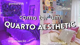 Como ter um QUARTO AESTHETIC gastando POUCO | Dicas de DECORAÇÃO das GRINGAS | Quarto PINTEREST