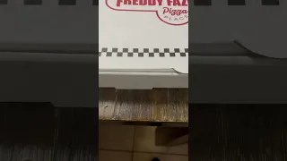 Pizza Company putting a Freddy Fazbear logo on the box OMG #Shorts 😱😱😱￼